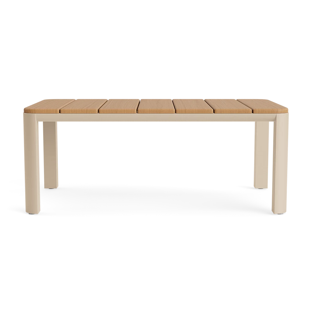 72" Rectangular Teak-Top Dining Table