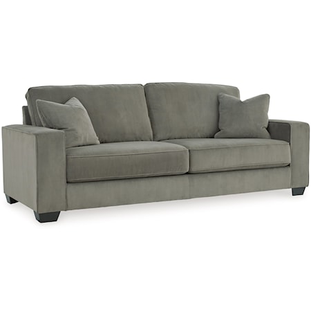 Contemporary Sofa with Throw Pillows