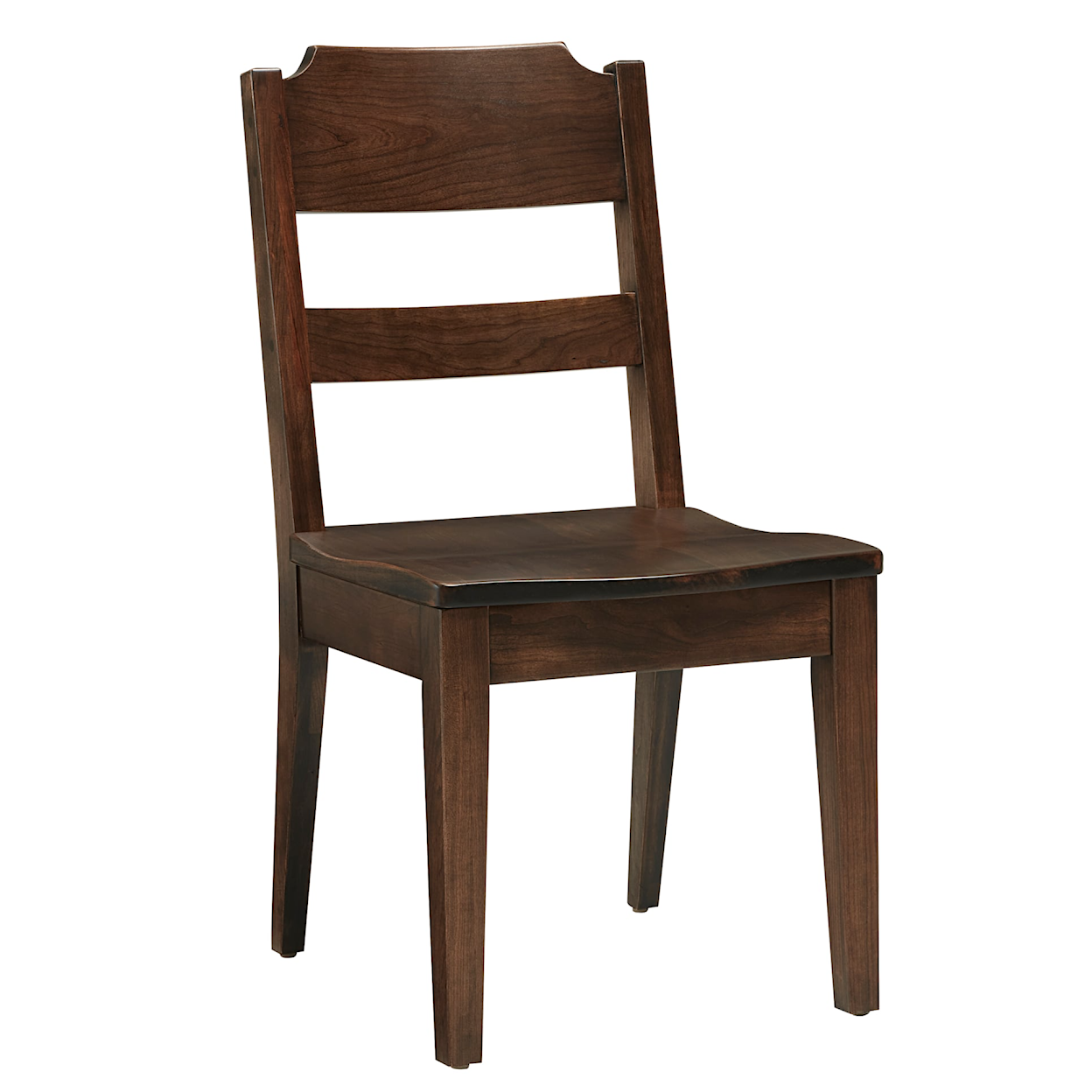 Vaughan Bassett Crafted Cherry - Dark Ladderback Side Chair