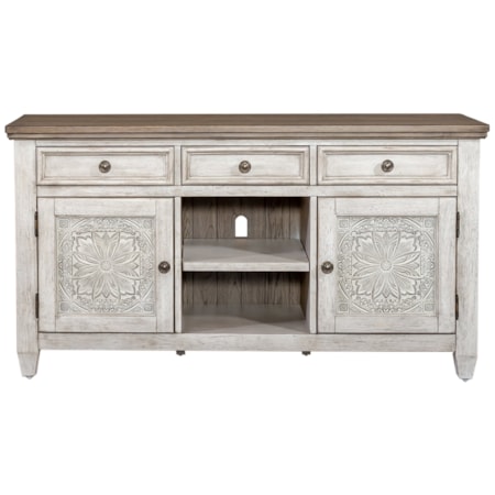 56" Tiled TV Console