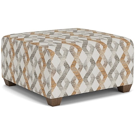 Contemporary Square Cocktail Ottoman