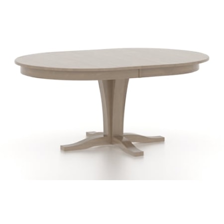 Transitional Customizable Oval Wood Table