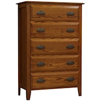 Transitional 5-Drawer Chest