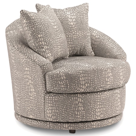 Swivel Barrel Chair