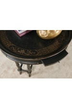 Hammary Evoke Traditional Round Coffee Table with 4 Pull-Out Shelves
