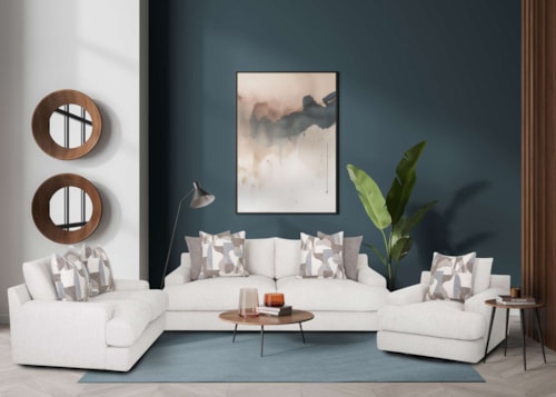Casual 3-Piece Living Room Set