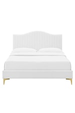 Modway Juniper Channel Tufted Performance Velvet Queen Platform Bed