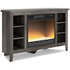 Signature Design by Ashley Arlenbry Corner TV Stand w/ Electric Fireplace