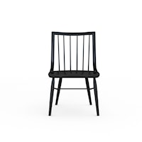 Transitional Black Dining Side Chair