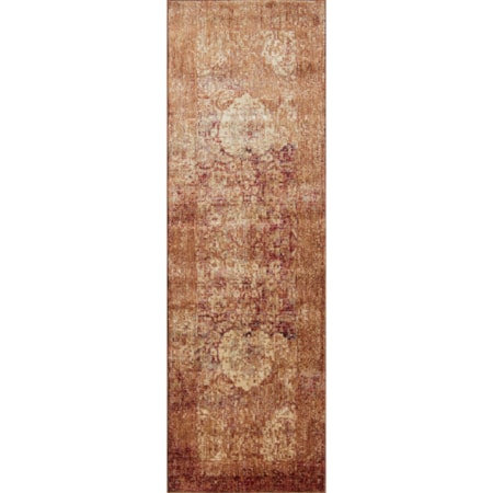 1&apos;6&quot; x 1&apos;6&quot;  Copper / Ivory Rug