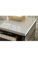 Universal Playlist Transitional 2-Drawer Nightstand with Stone Top