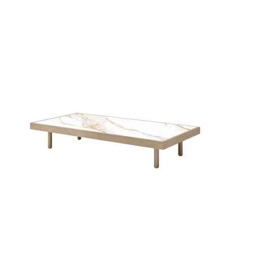 Grande Coffee Table - Flax/Alabaster