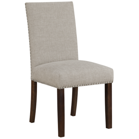Upholstered Side Chair with Nailhead