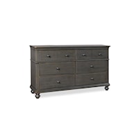 Traditional 6-Drawer Dresser with Cedar and Felt-Lined Drawers