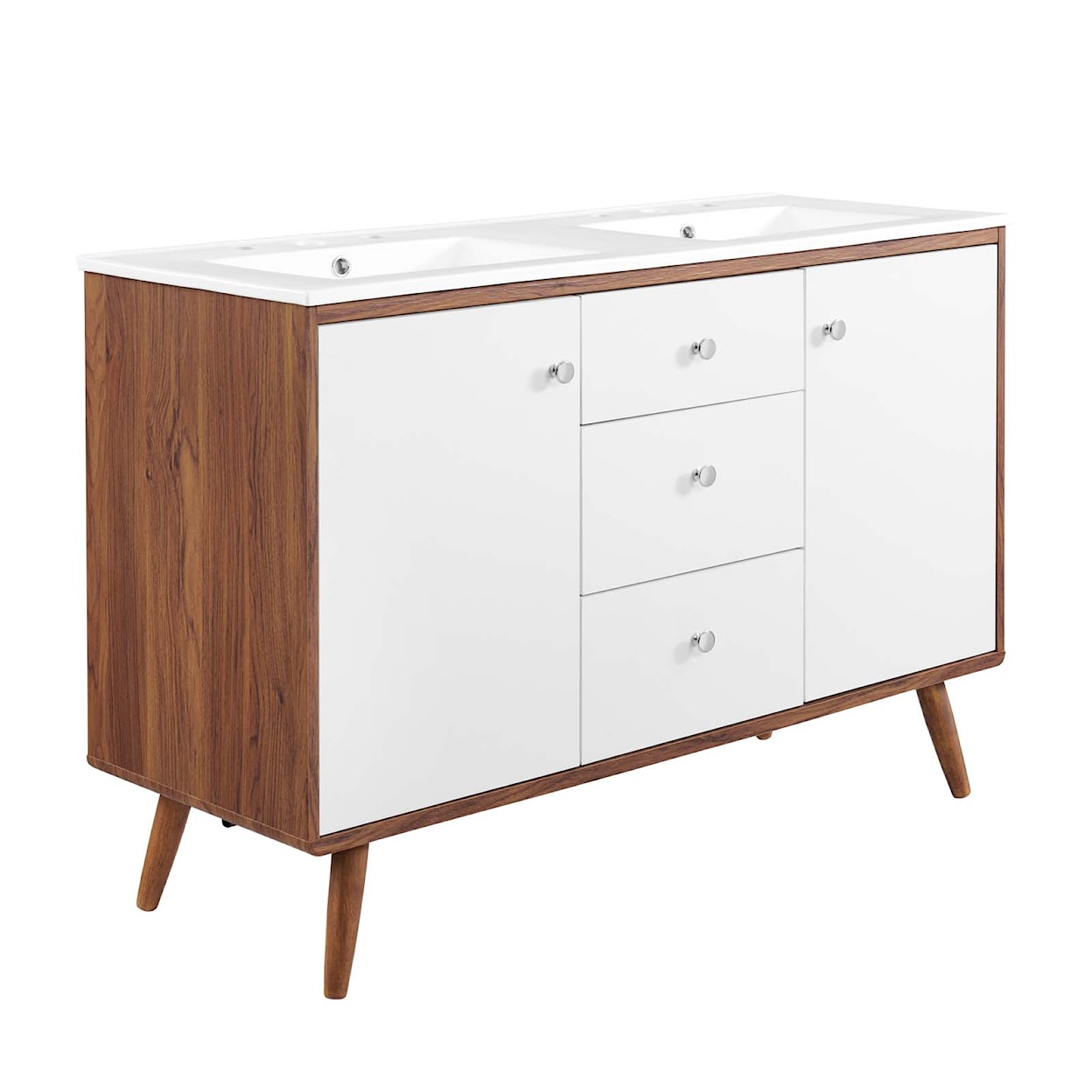 Modway Transmit 48" Double Sink Bathroom Vanity