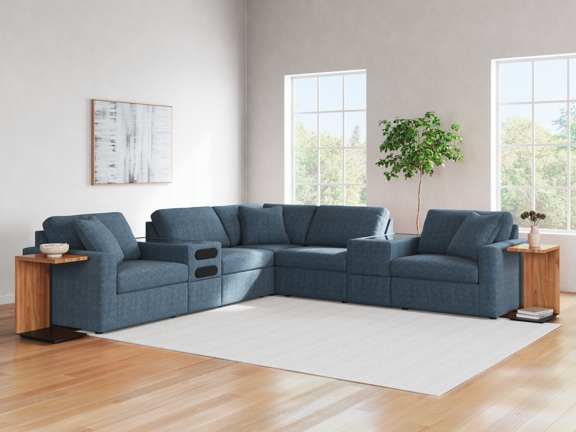 Signature Design by Ashley Modmax 7-Piece Balanced Sectional