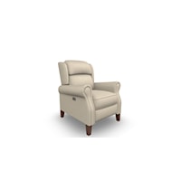 Transitional Power Tilt Headrest High Leg Recliner