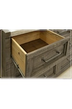 International Furniture Direct Marble 4-Drawer Contemporary Chest