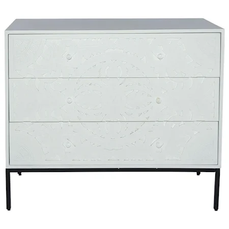 Transitional 3-Drawer Accent Chest