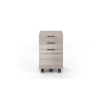 Contemporary Mobile File Cabinet with Locking Drawers