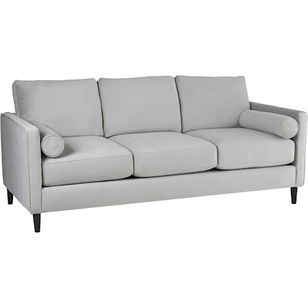 Mid-Century Modern Sofa with Track Arms
