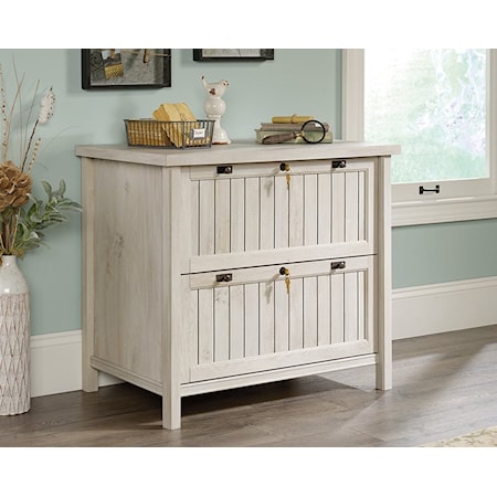 Coastal Two-Drawer Lateral File Cabinet with Locking Drawers