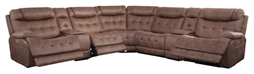 Traditional Sectional with Power Reclining