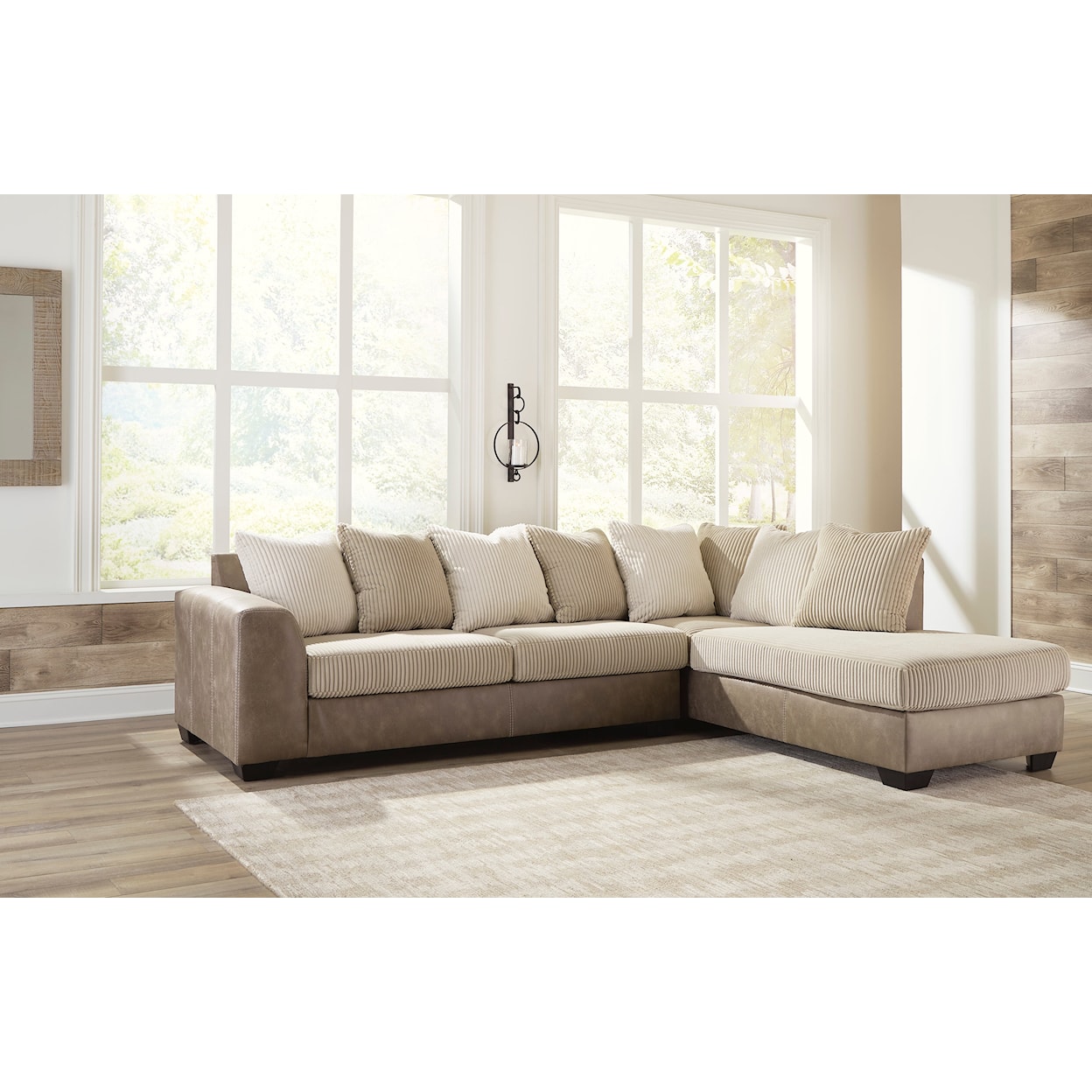 Signature Design Keskin 2-Piece Sectional with Chaise
