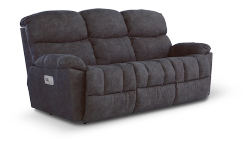 Casual Power Reclining Sofa with USB Charging Ports and Power Tilt Headrests