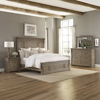 Transitional Queen Four-Piece Bedroom Set