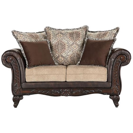Elmbrook Rolled Arm Loveseat