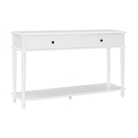 Traditional Console Table with Two Drawers