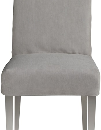 Faux Slip-Cover Side Chair