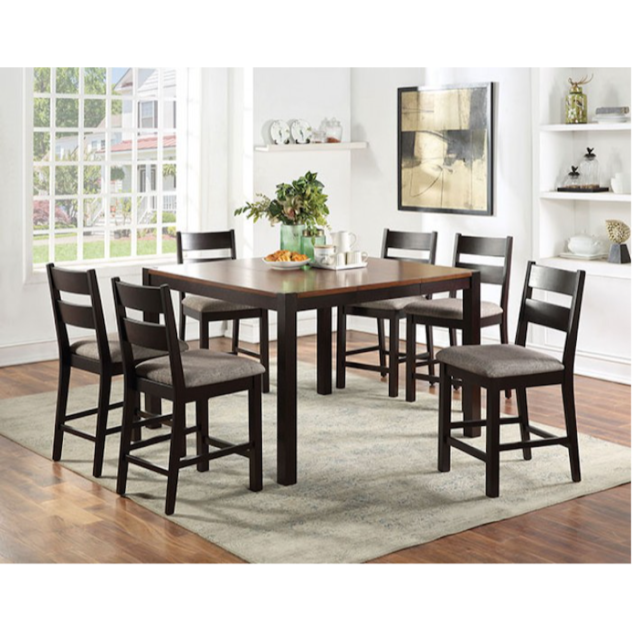 Furniture of America - FOA Valdor 7-Piece Dining Set