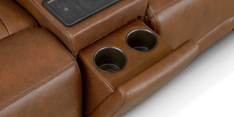 Bassett Club Level - Benson Benson Power Reclining Loveseat w/ Console