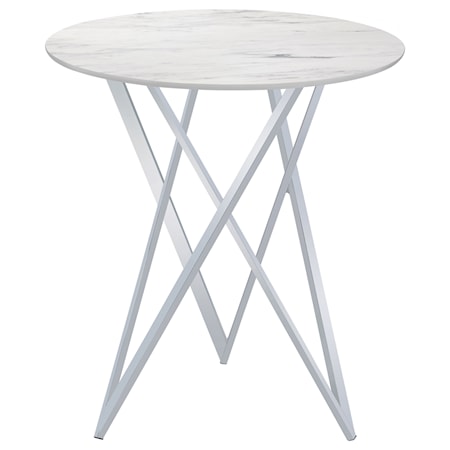 Bexter 35-inch Faux Marble Bistro Bar Table