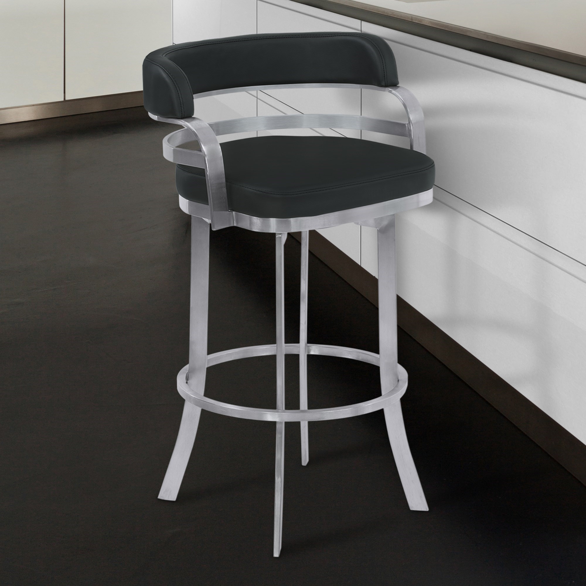 Armen Living Prinz 30" Bar Height Metal Barstool