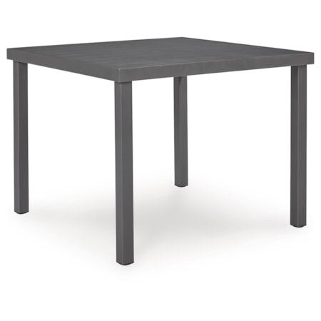 Square Dining Table W/Umb Opt