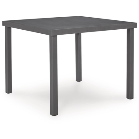 Square Dining Table W/Umb Opt