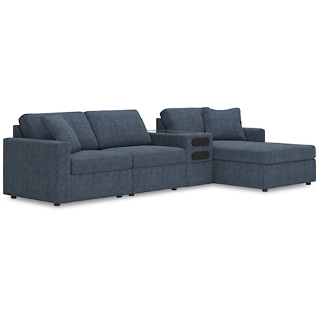 4-Piece Sectional With Chaise