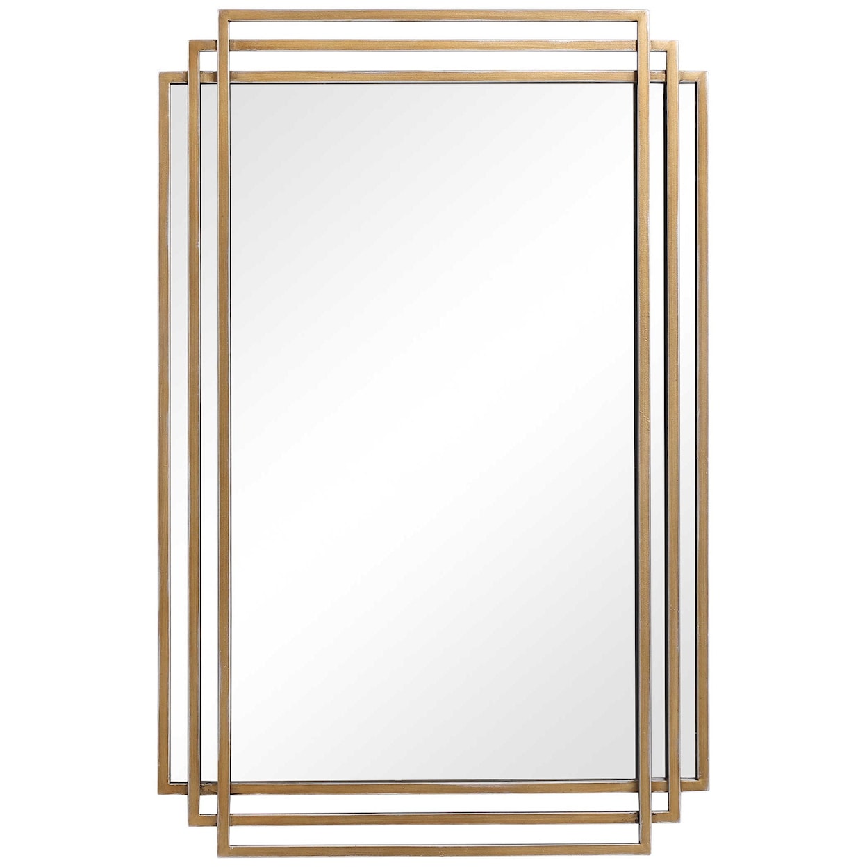 Uttermost Mirrors Amherst Brushed Gold Mirror