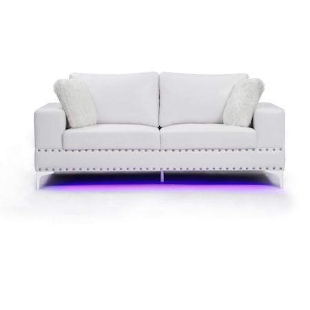 Sofa with LED Lighting and USB Port