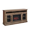 Aspenhome Manchester 73" Fireplace Console with Glass Doors