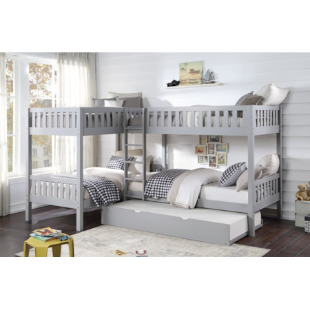 Corner Bunk Bed with Twin Trundle