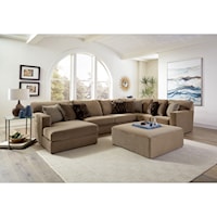 3pc Sectional and ottoman