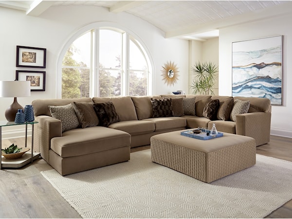 3pc Sectional and ottoman