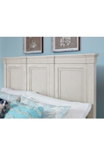 Laurel Mercantile Co. Passageways Rustic King Low Profile Bed with Louvered Headboard