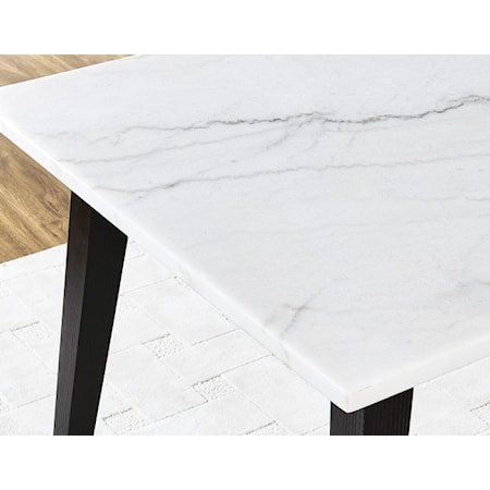 White Marble Top Dining Table