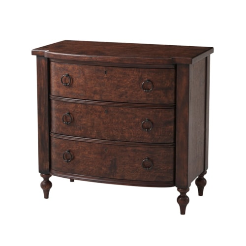 Naseby Traditional 3 Drawer Nightstand