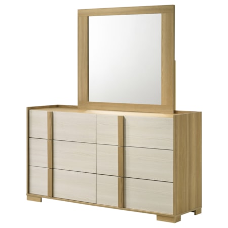 Hyland 6-drawer Dresser w/ Mirror